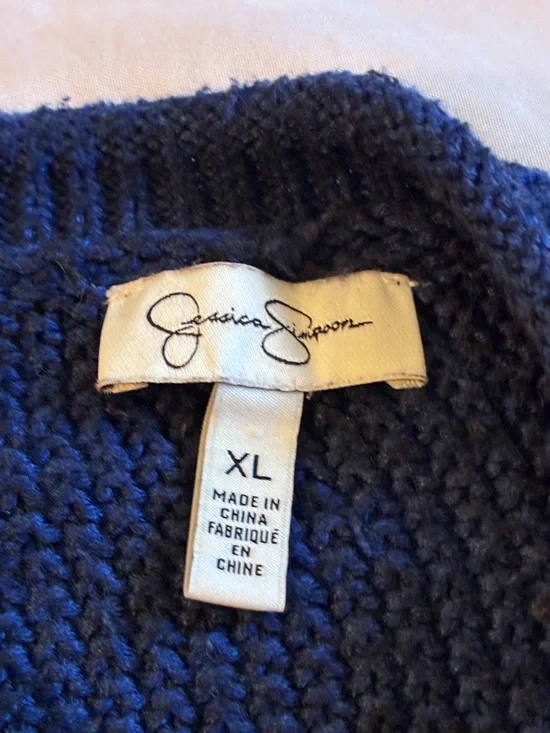 Jessica Simpson Roll Neck Ribbed Cuff Knit Sweater - Picture 4 of 6